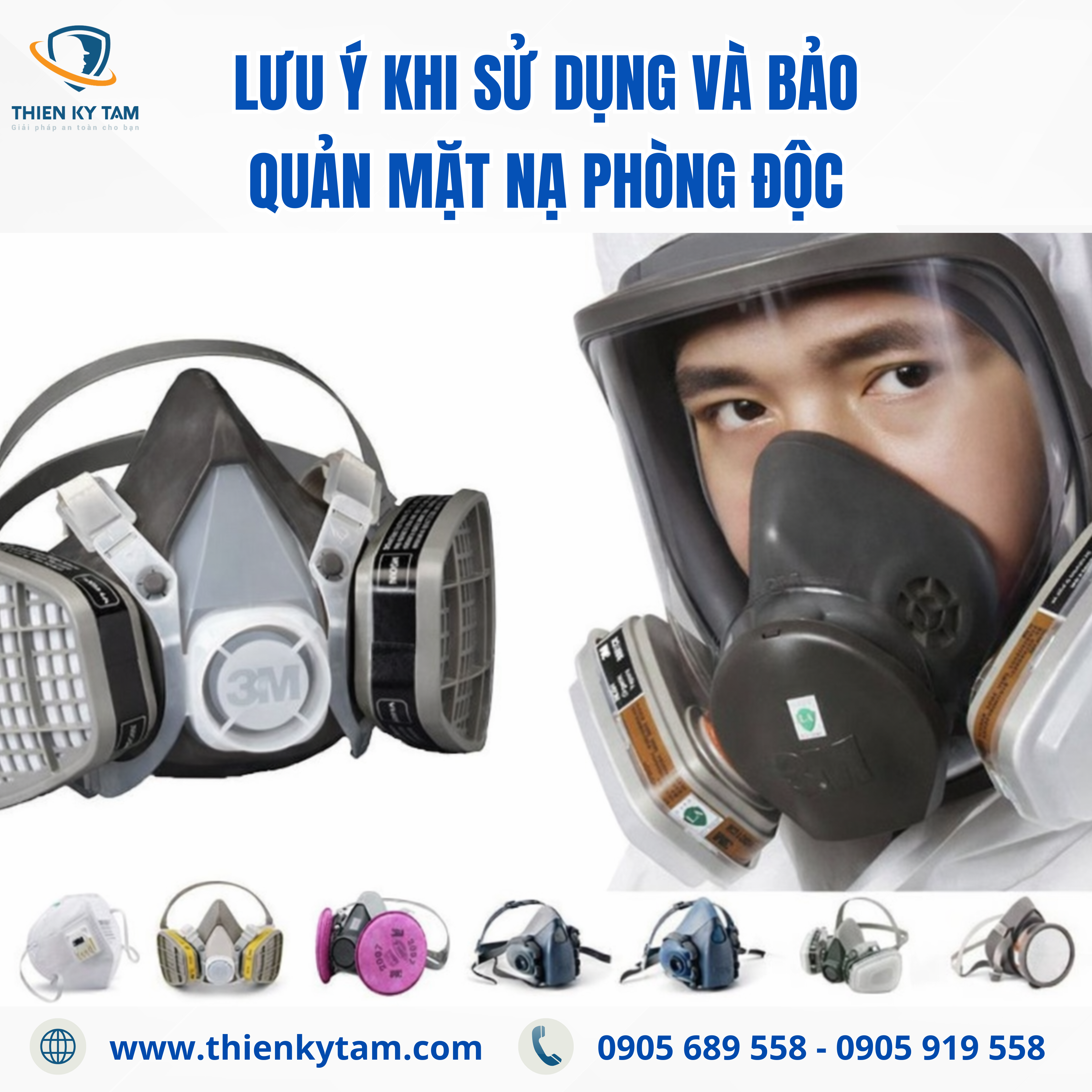 Lưu ý khi sử dụng và bảo quản mặt nạ lọc độc